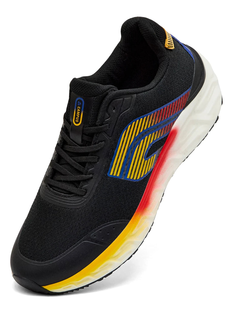 LEXRO Black Men's Running Shoes – Campus Shoes