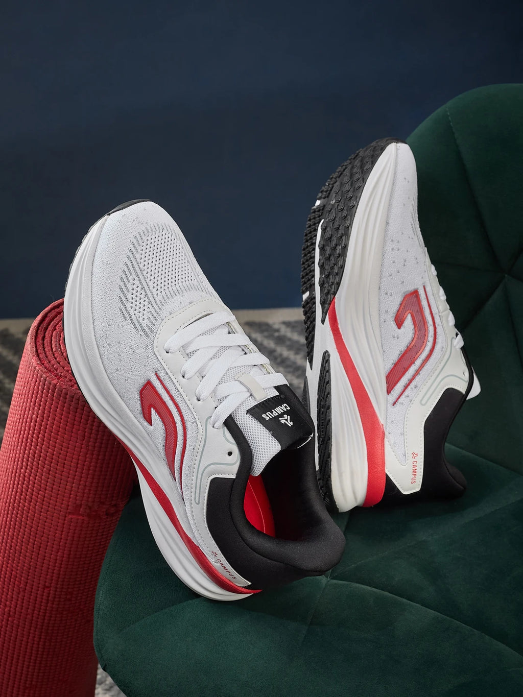 LUMEN White Men's Running Shoes