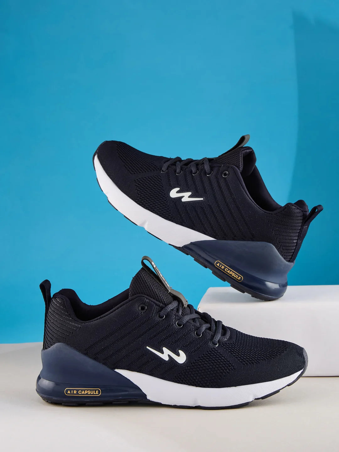 Buy Running Shoes For Men: Mike-N-Blu-Wht Campus Shoes