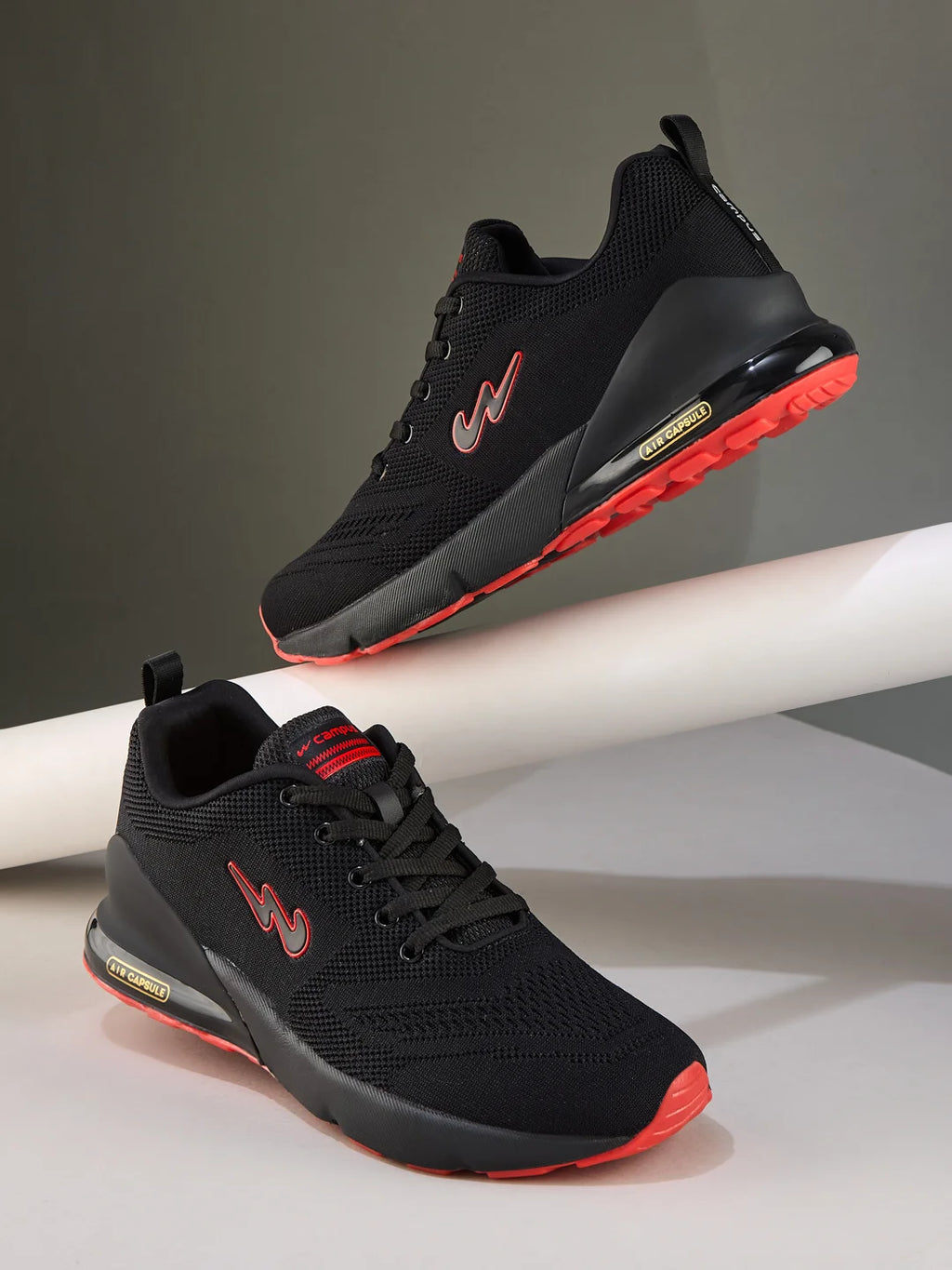 NORTH PLUS Black Men's Running Shoes