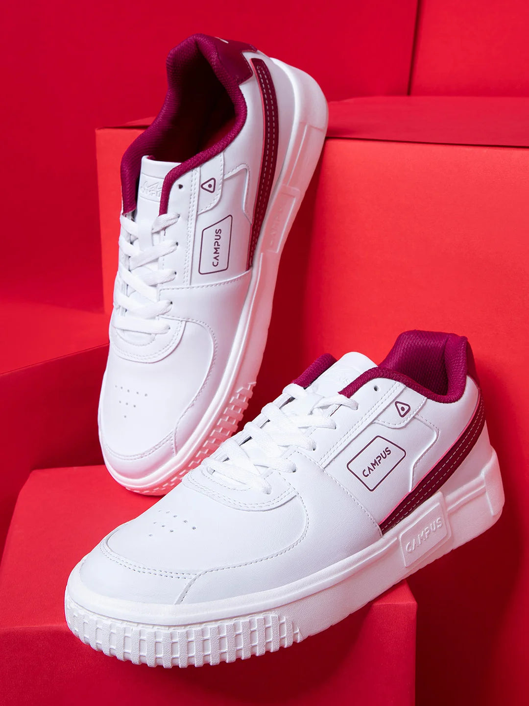 Buy Sneakers For Men: Og-11-Wht-Wine Campus Shoes