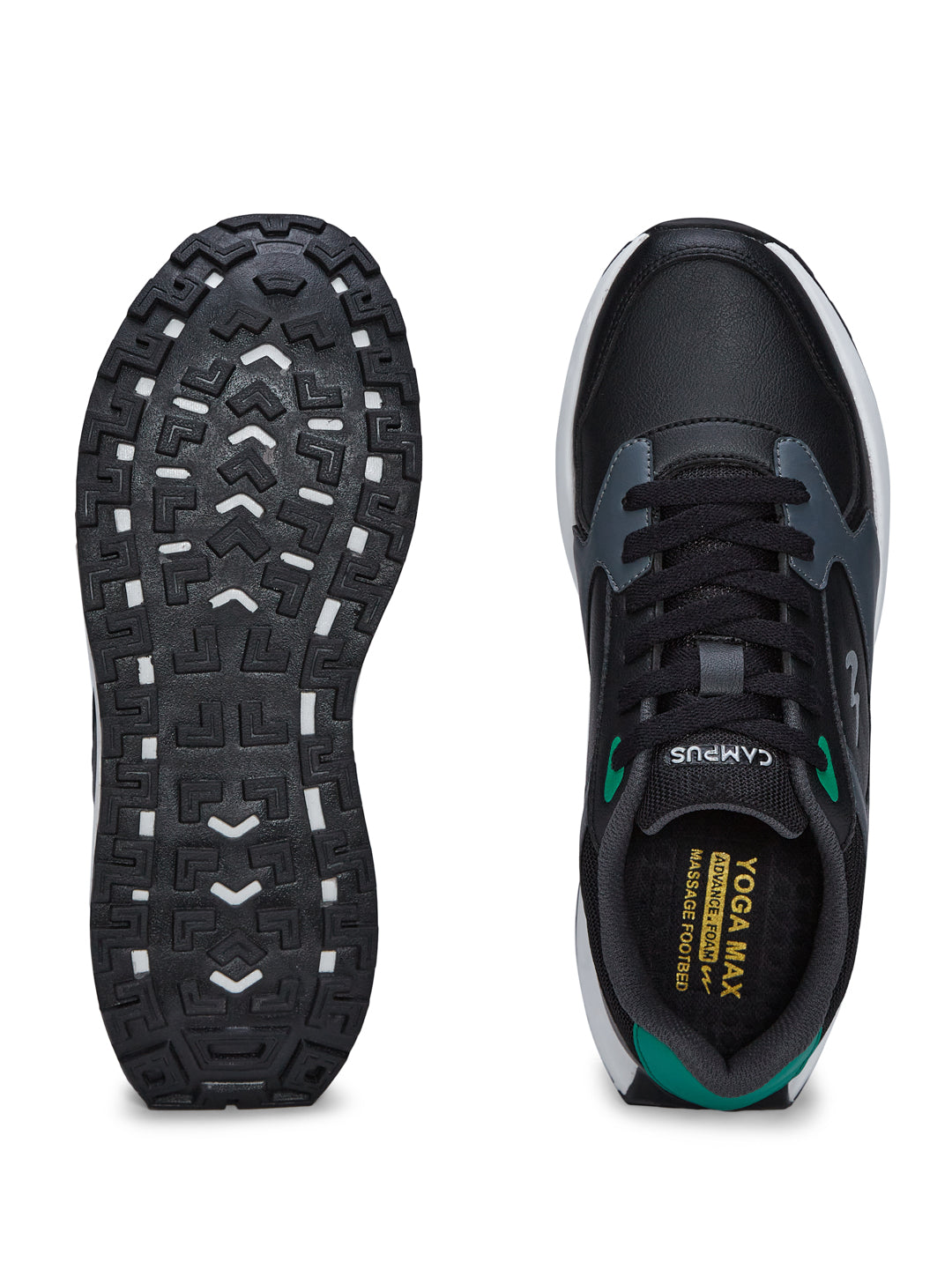 Buy OG-33 Black Grey Men's Sneakers – Campus Shoes