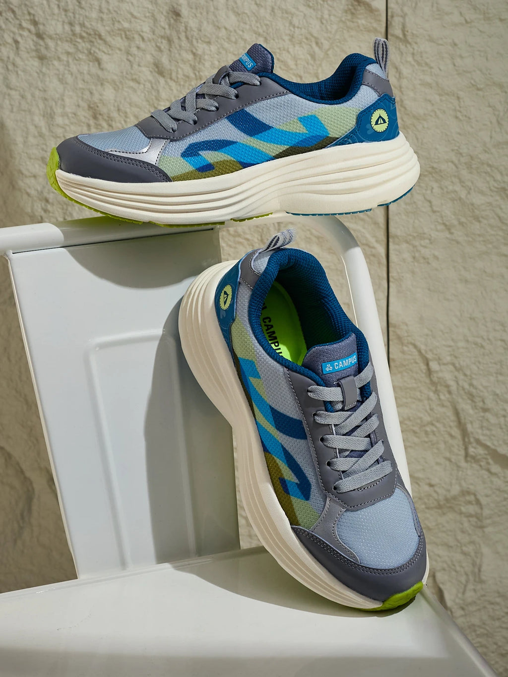 OLLIE CH-N Grey Child Running Shoes