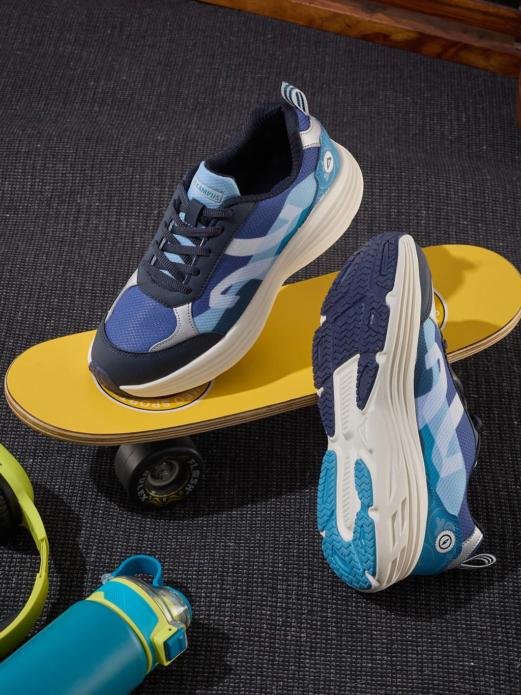 OLLIE CH Navy Child Running Shoes