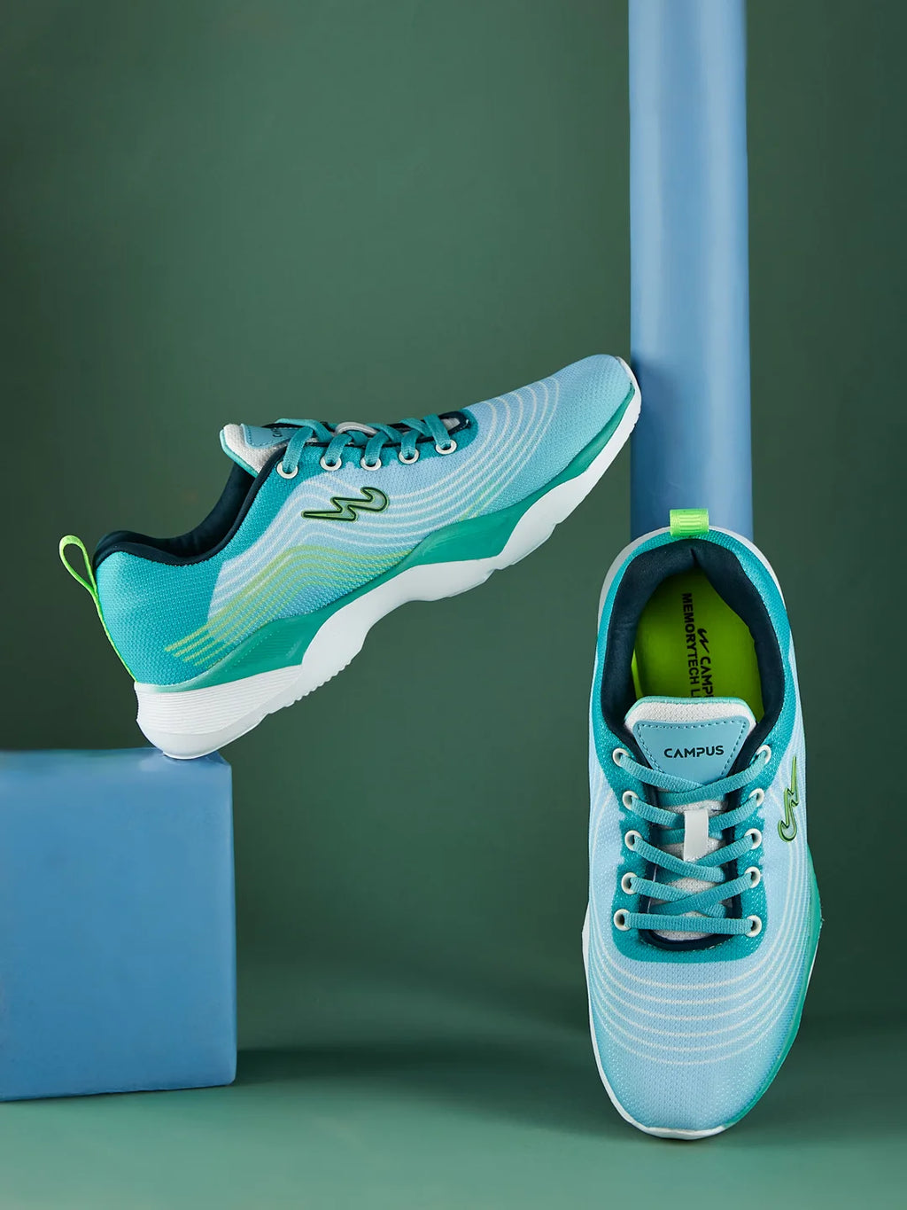 PABLE Green Child Running Shoes