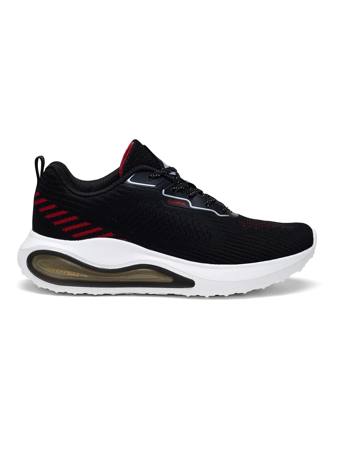 Buy PIVOT Black Red Men s Running Shoes Campus Shoes