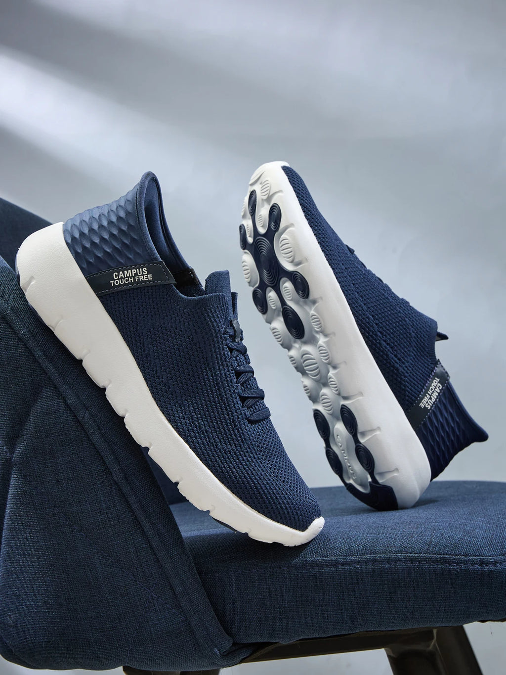 PRESCO Navy Men's Walking Shoes