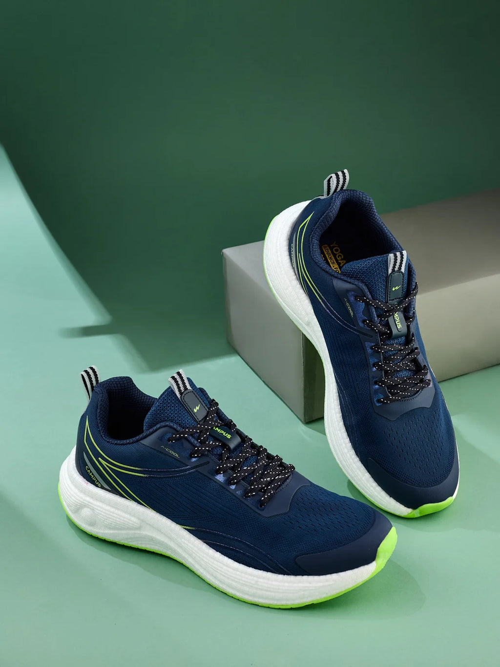 PUMPED Navy Men's Running Shoes
