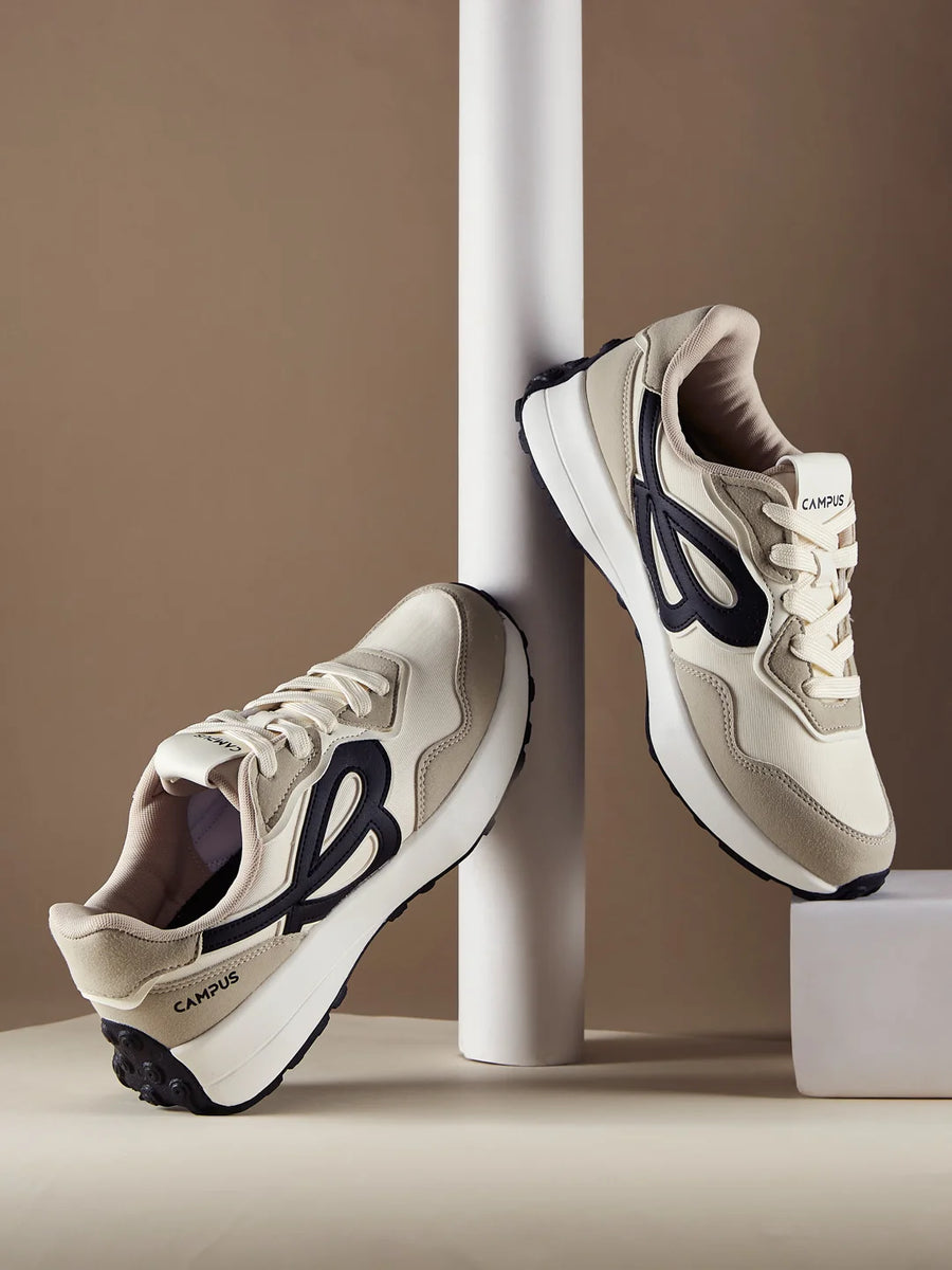 REEGO Off White Men's Sneakers – Campus Shoes