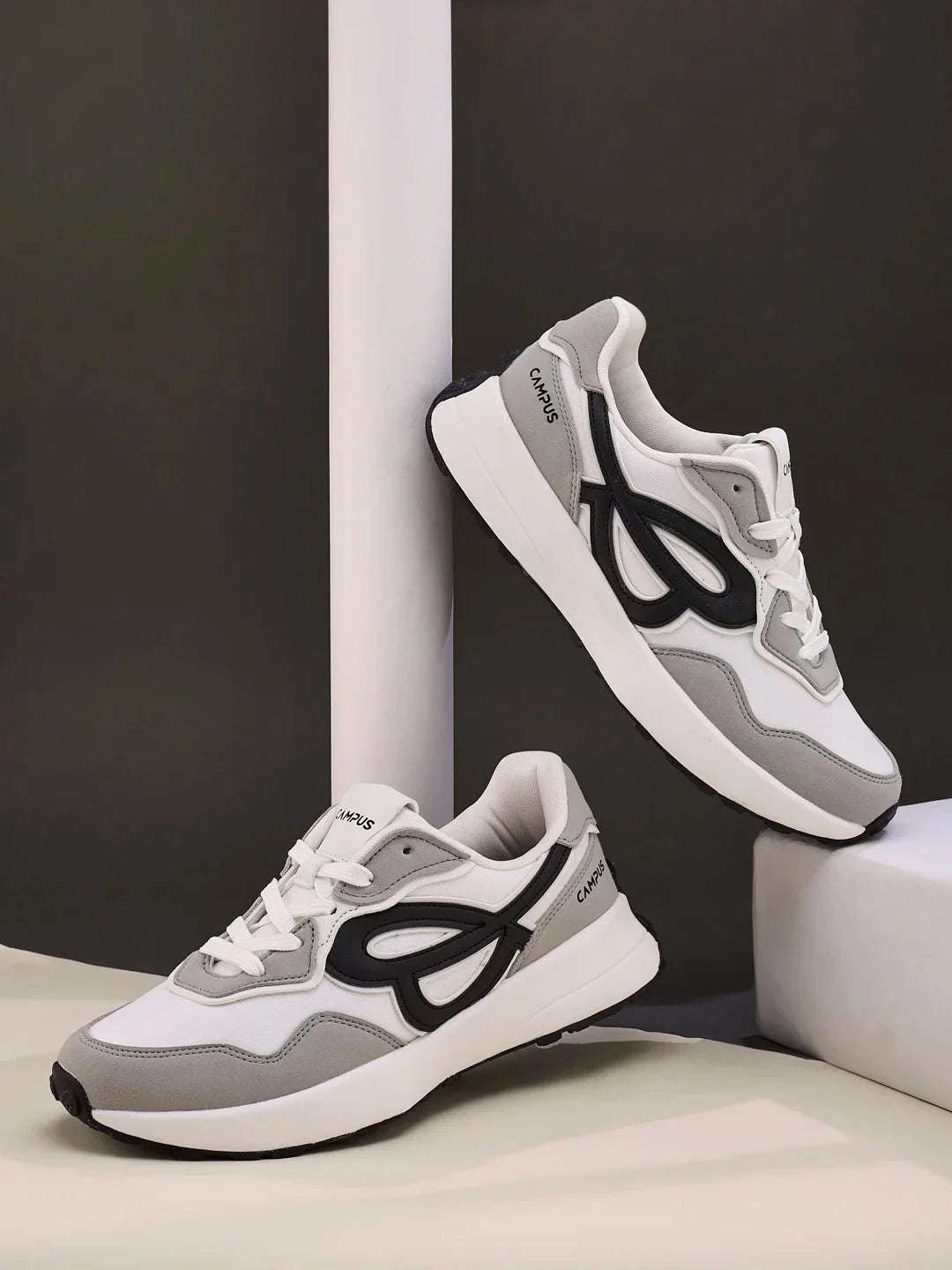 REEGO White Men's Sneakers – Campus Shoes