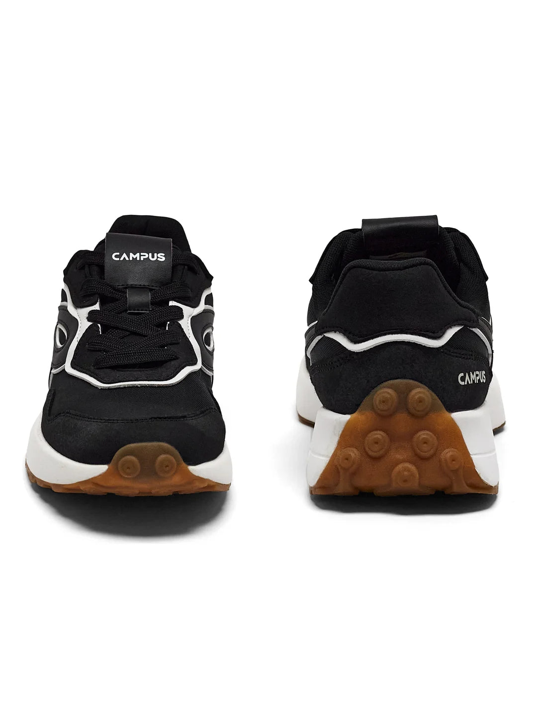REEGO Black Men's Sneakers