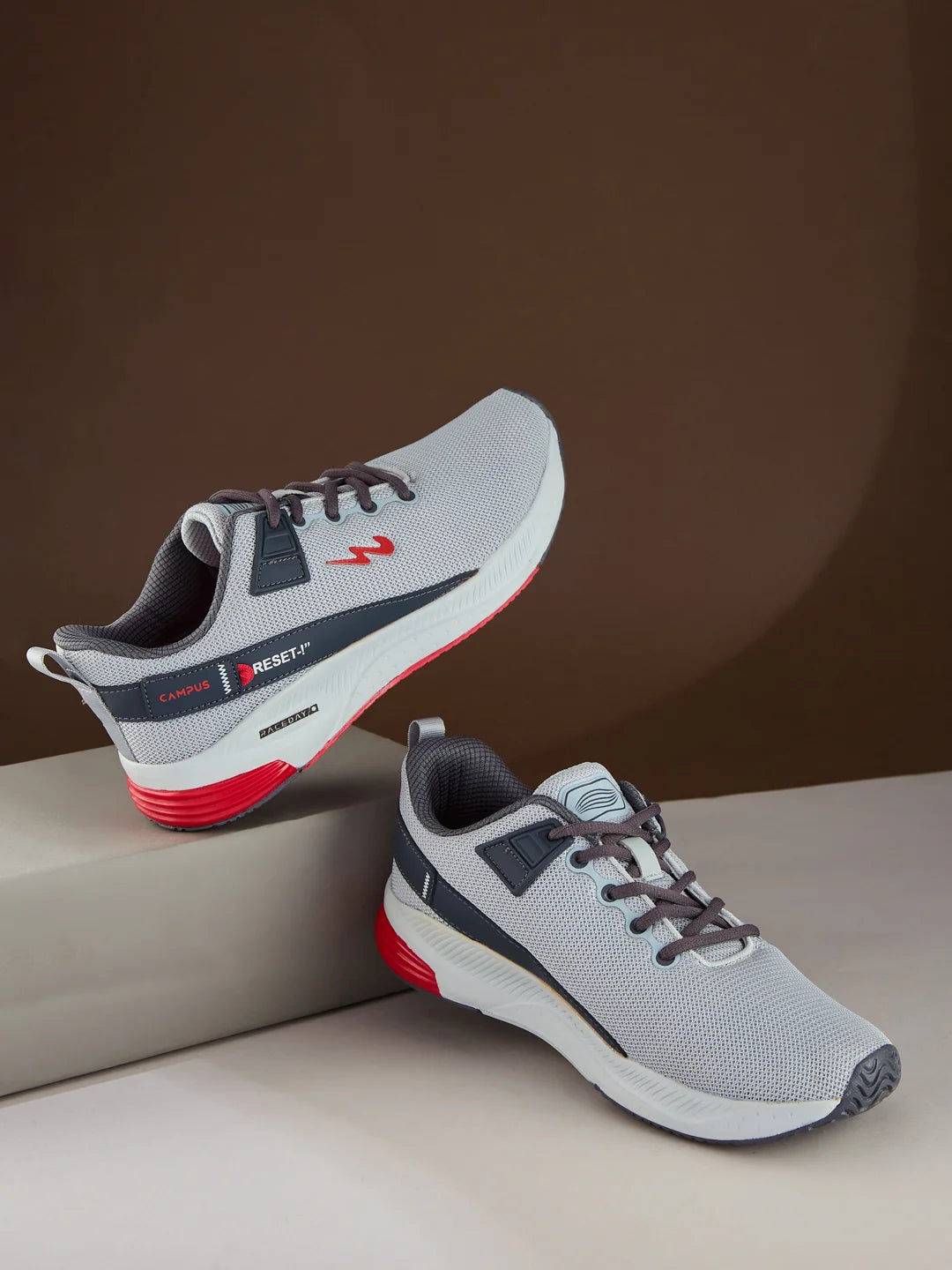 Buy Running Shoes For Men: Refresh-Pro-Gry-Red Campus Shoes