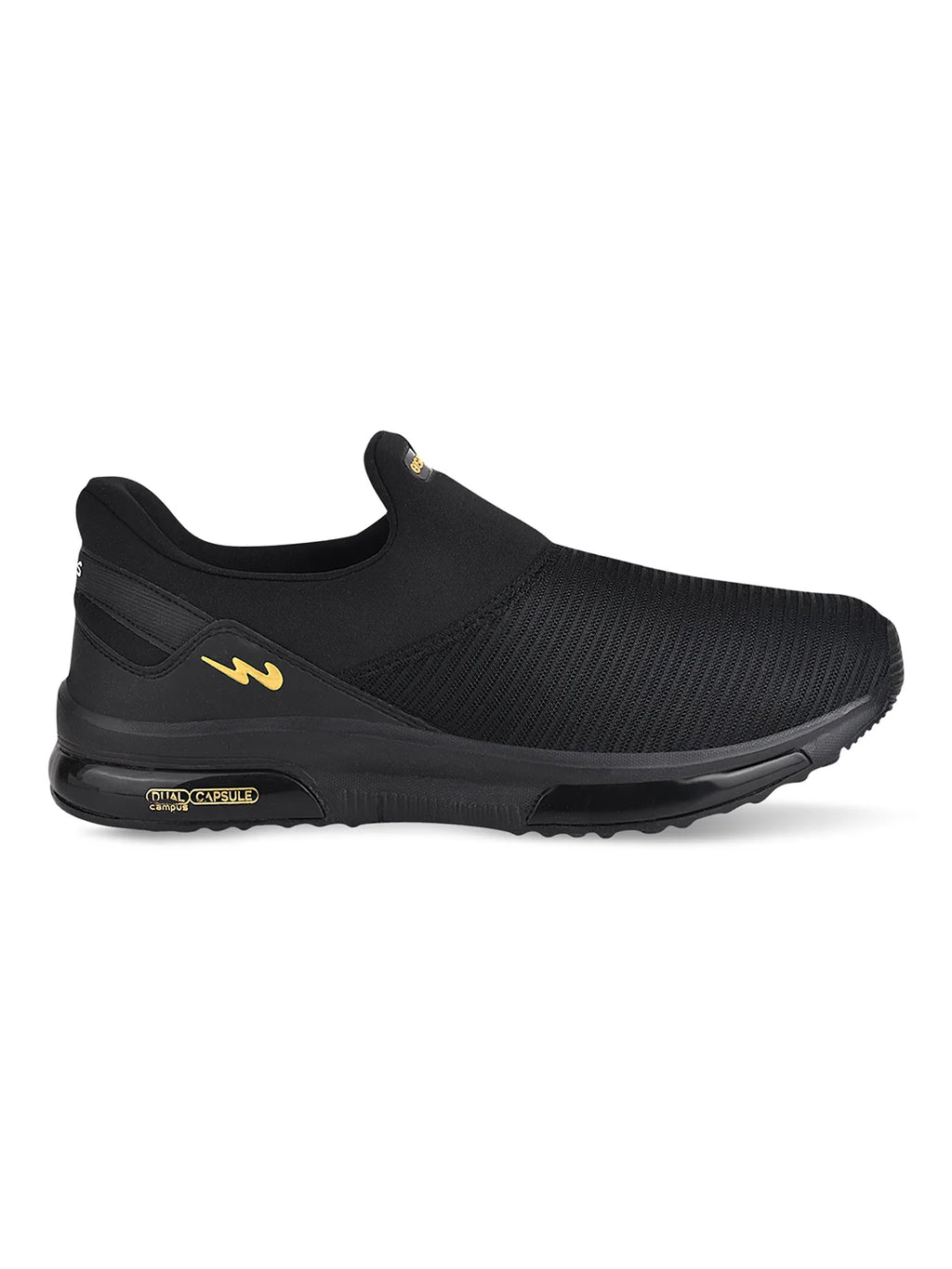 ROCKEE PRO Black Men's Walking Shoes