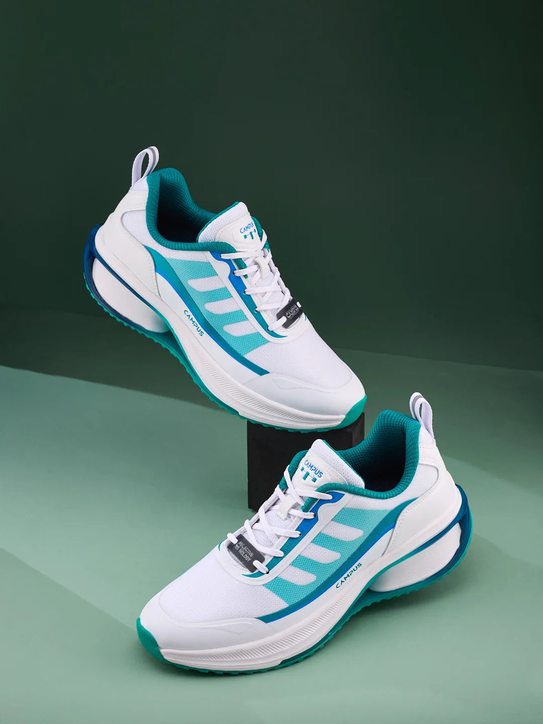 RUSTIK White Men's Running Shoes - Main Image