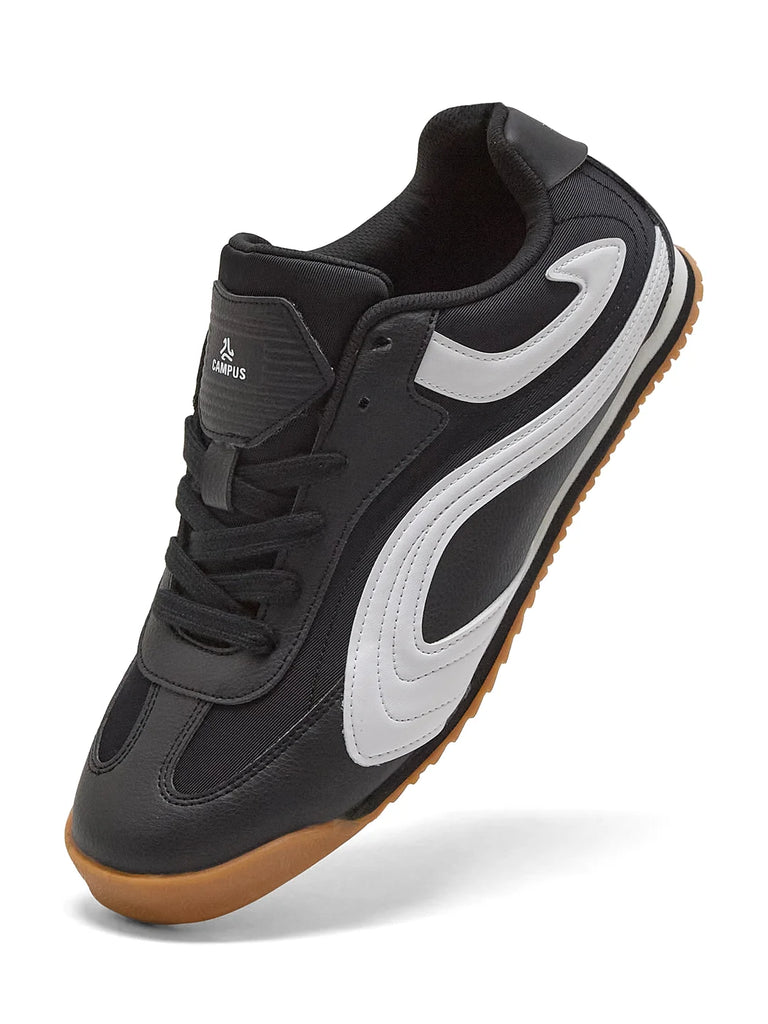 RUSTLE Black Men's Sneakers – Campus Shoes