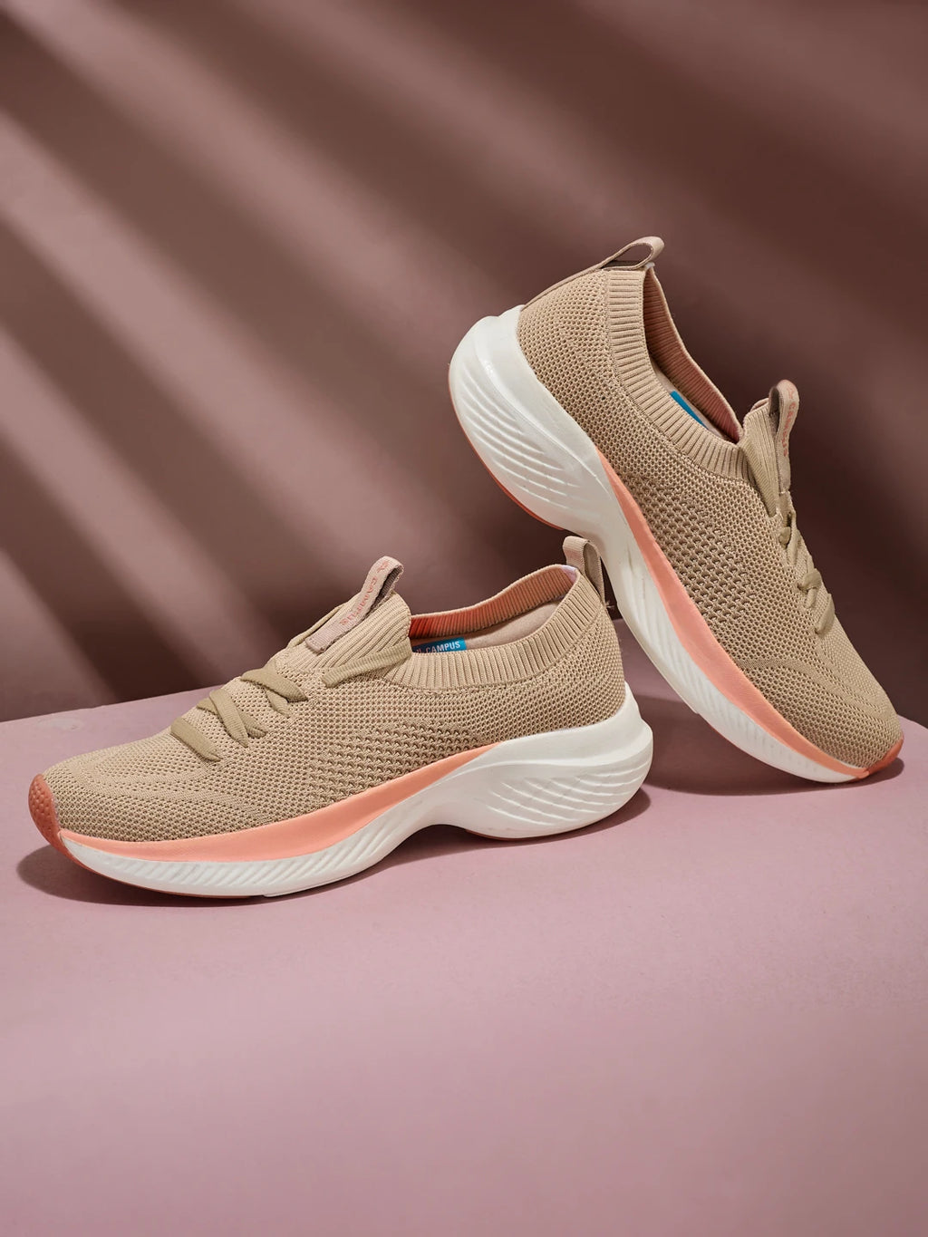 SENRO Beige Women's Walking Shoes