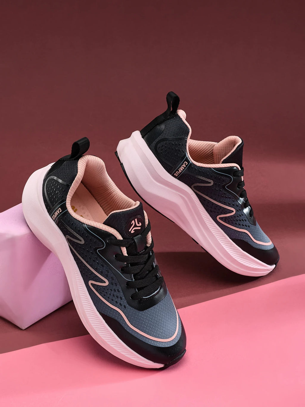 SHEAR Black Women's Running Shoes