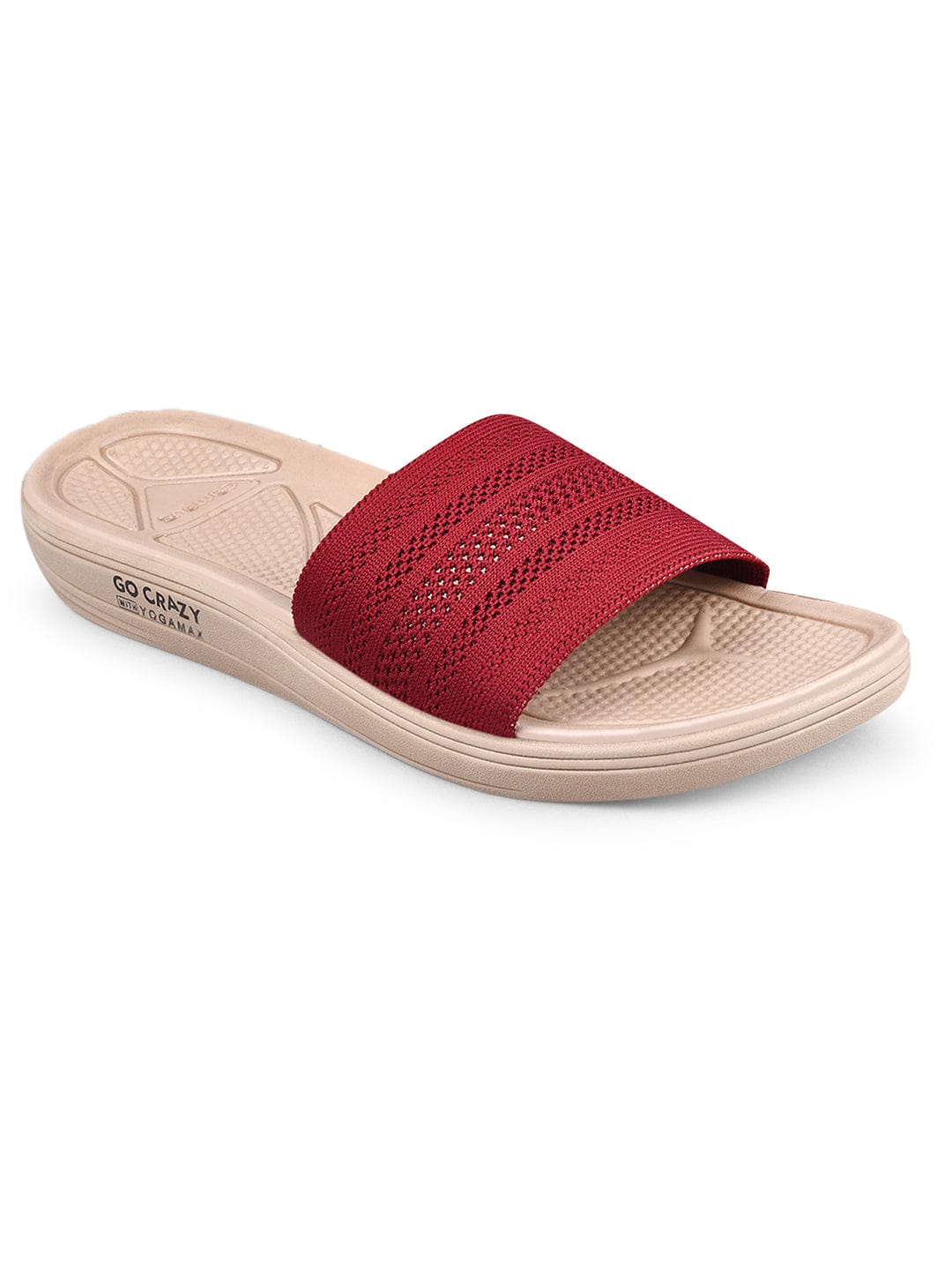 SL-404L-A Red Women's Slides - Main Image