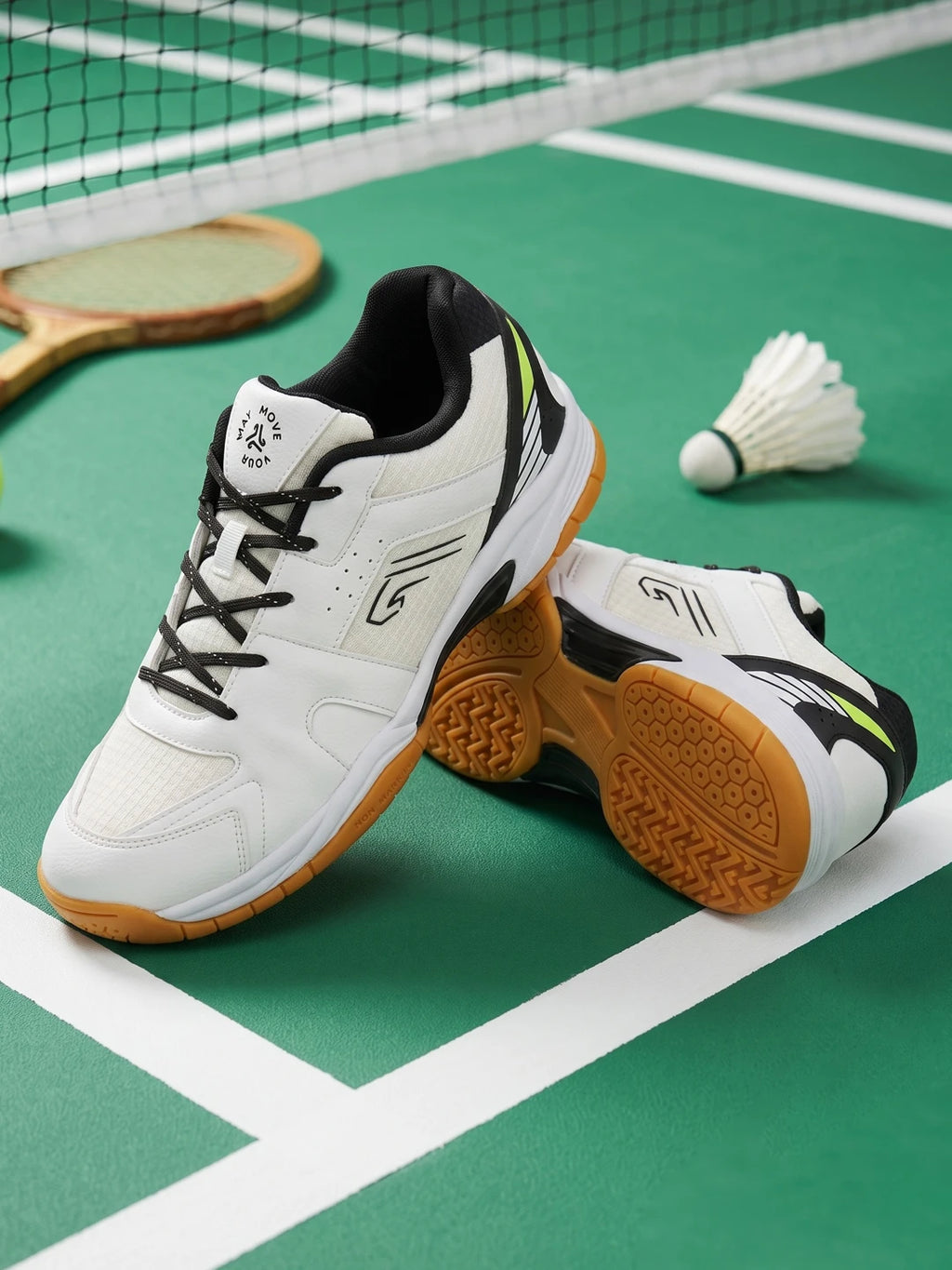 SWIFT COURT White Men's Badminton Shoes