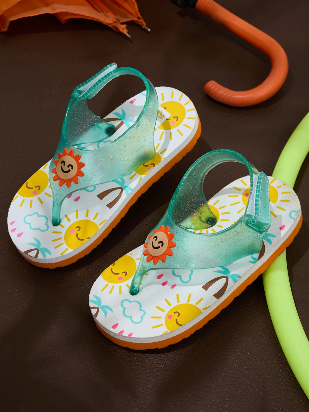 SPACURU Blue Kids Flip-Flops