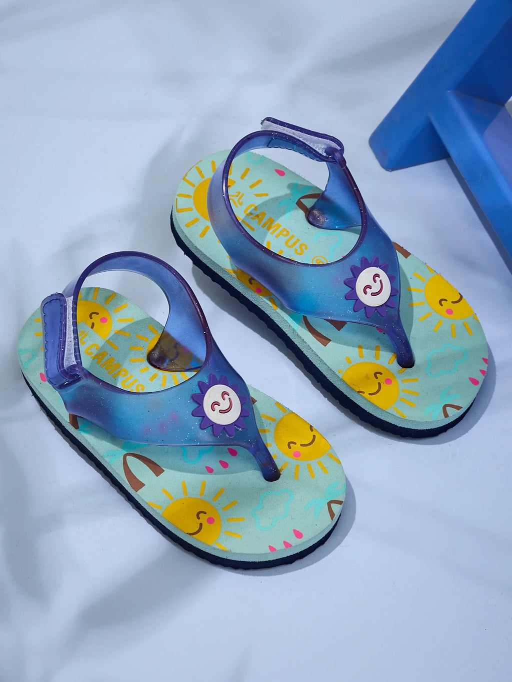 SPACURU Navy Kids Flip-Flops