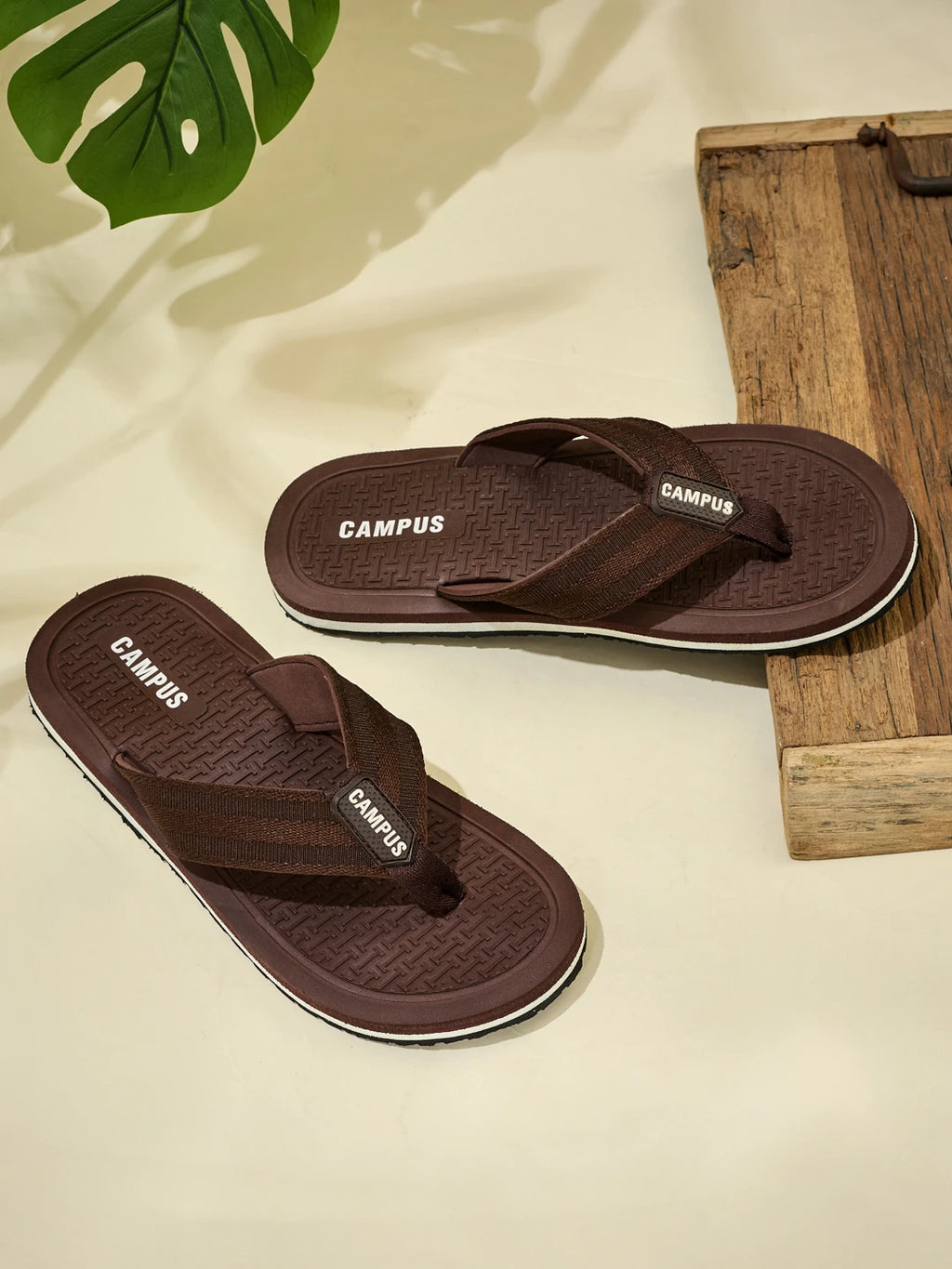 SS26-OPG-013 Brown Men's Flip-Flops