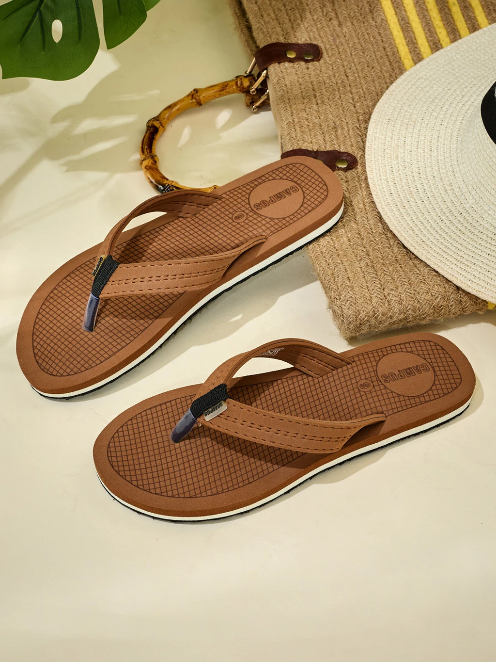 SS26-OPL-022 Tan Women's Flip-Flops