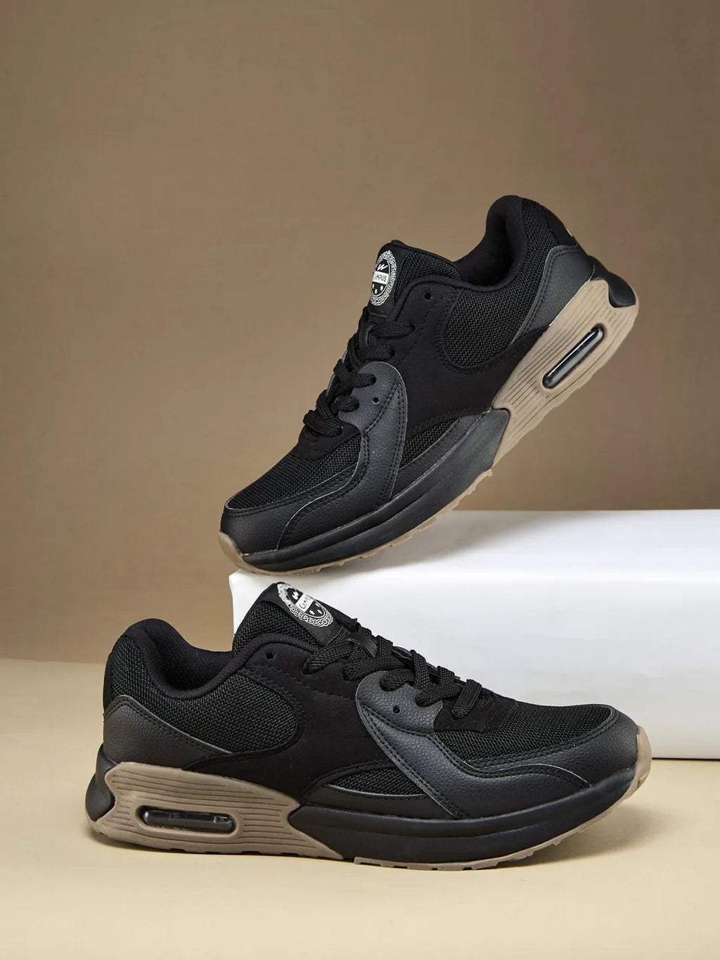 STARSHIP Black Men's Sneakers