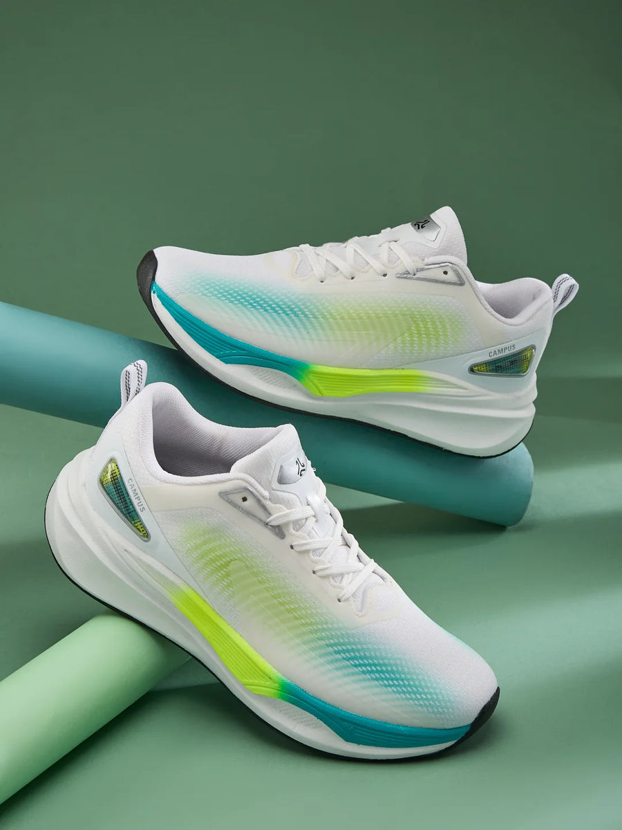 Running Color:green STAVE Green Men's Running Shoes – Campus Shoes