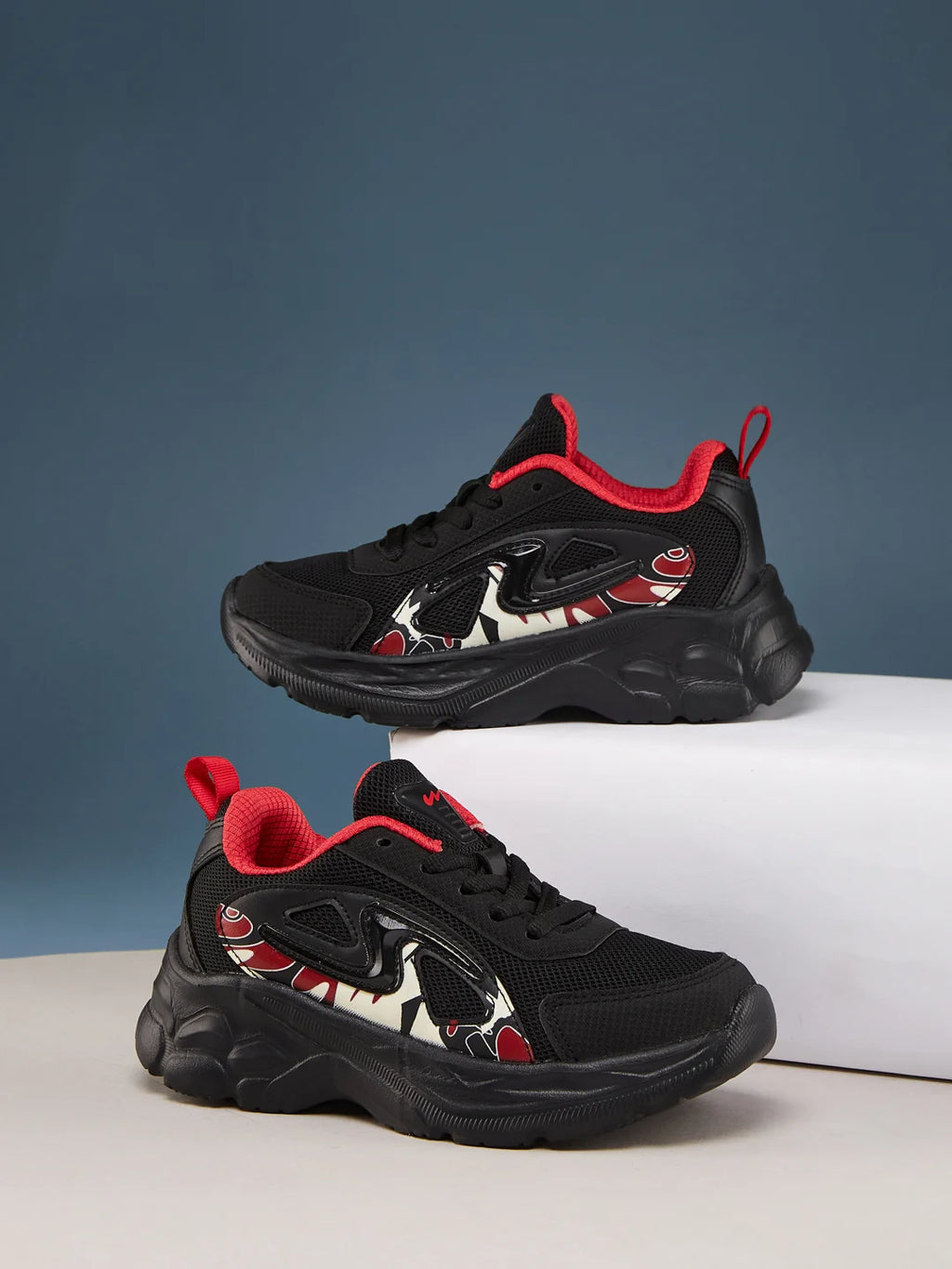 SUNNY-KIDS Black Kids Sneakers