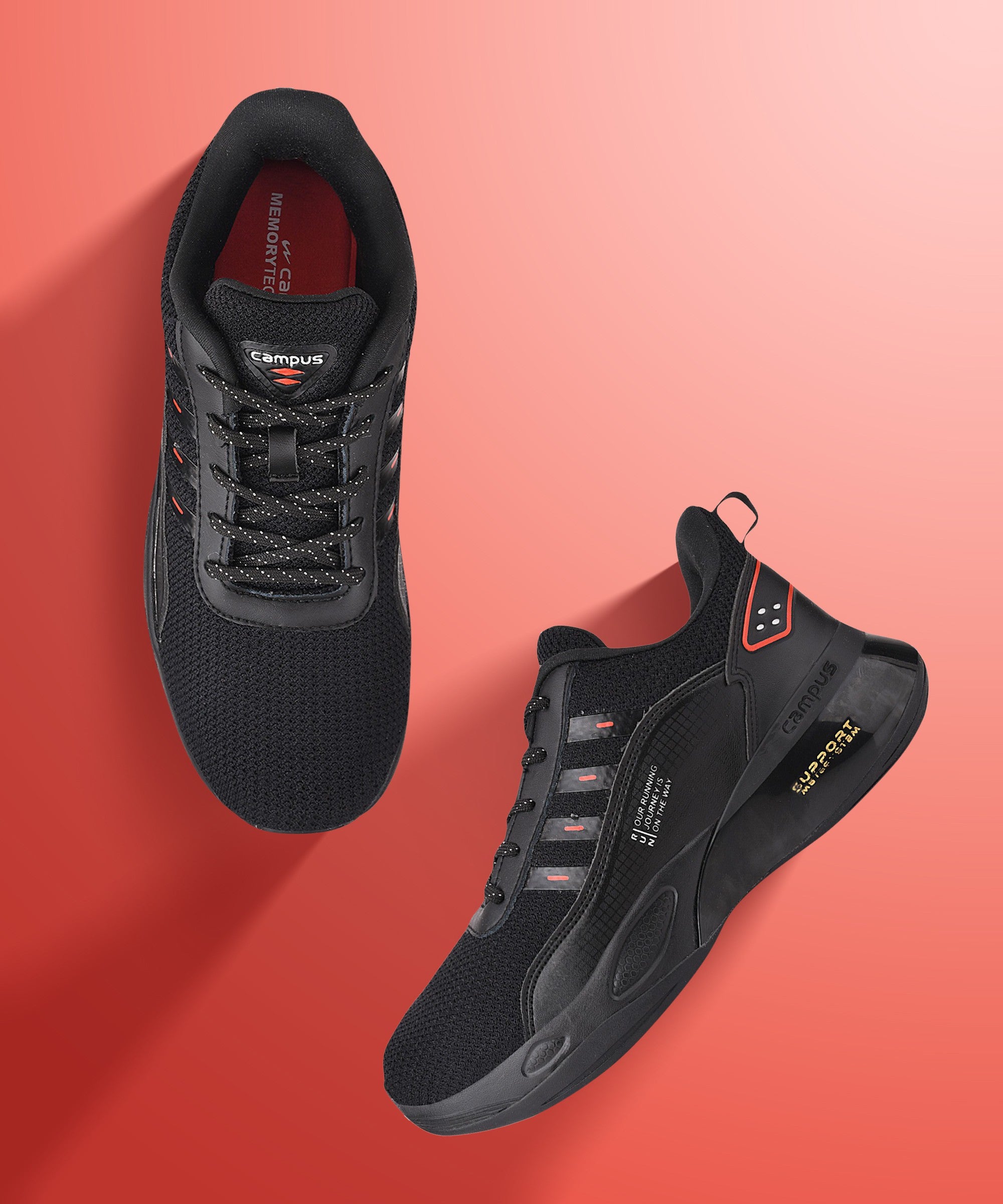 TERMINATOR N Black Men's Running Shoes1