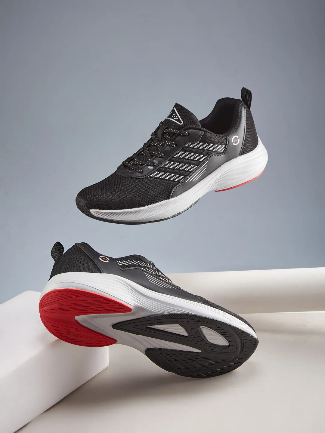 TESTER Black Men's Running Shoes – Campus Shoes - Main Image