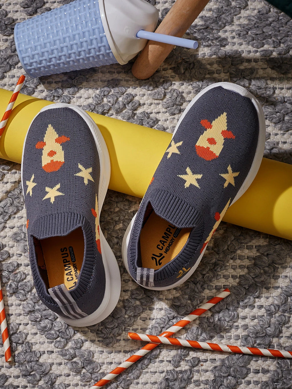 TIRLO K Grey Kids Walking Shoes