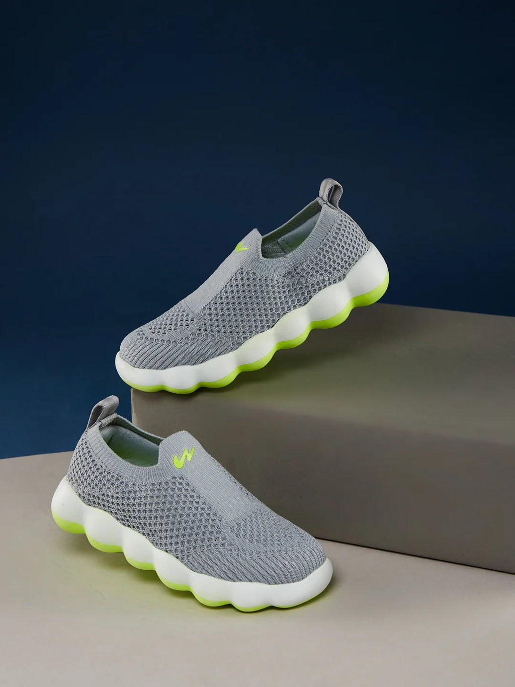 TOON KIDS Grey Kids Walking Shoes