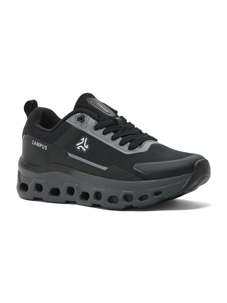 TRASKO Black Men's Running Shoes – Campus Shoes