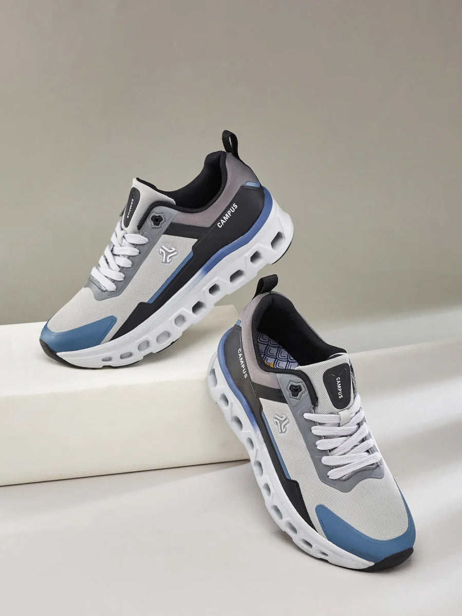 TRASKO Grey Men's Running Shoes – Campus Shoes