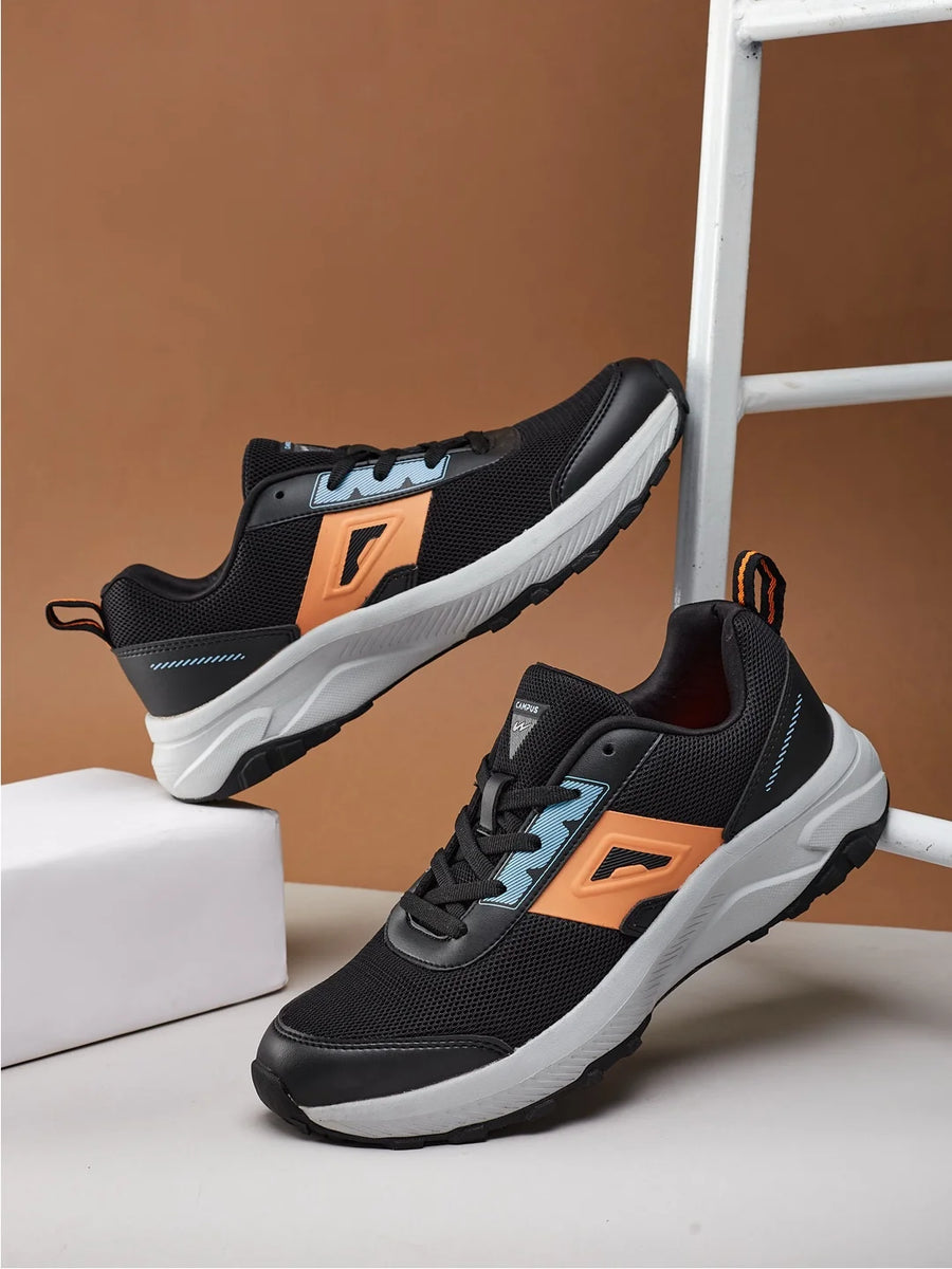 UNIC Black Men's Running Shoes – Campus Shoes