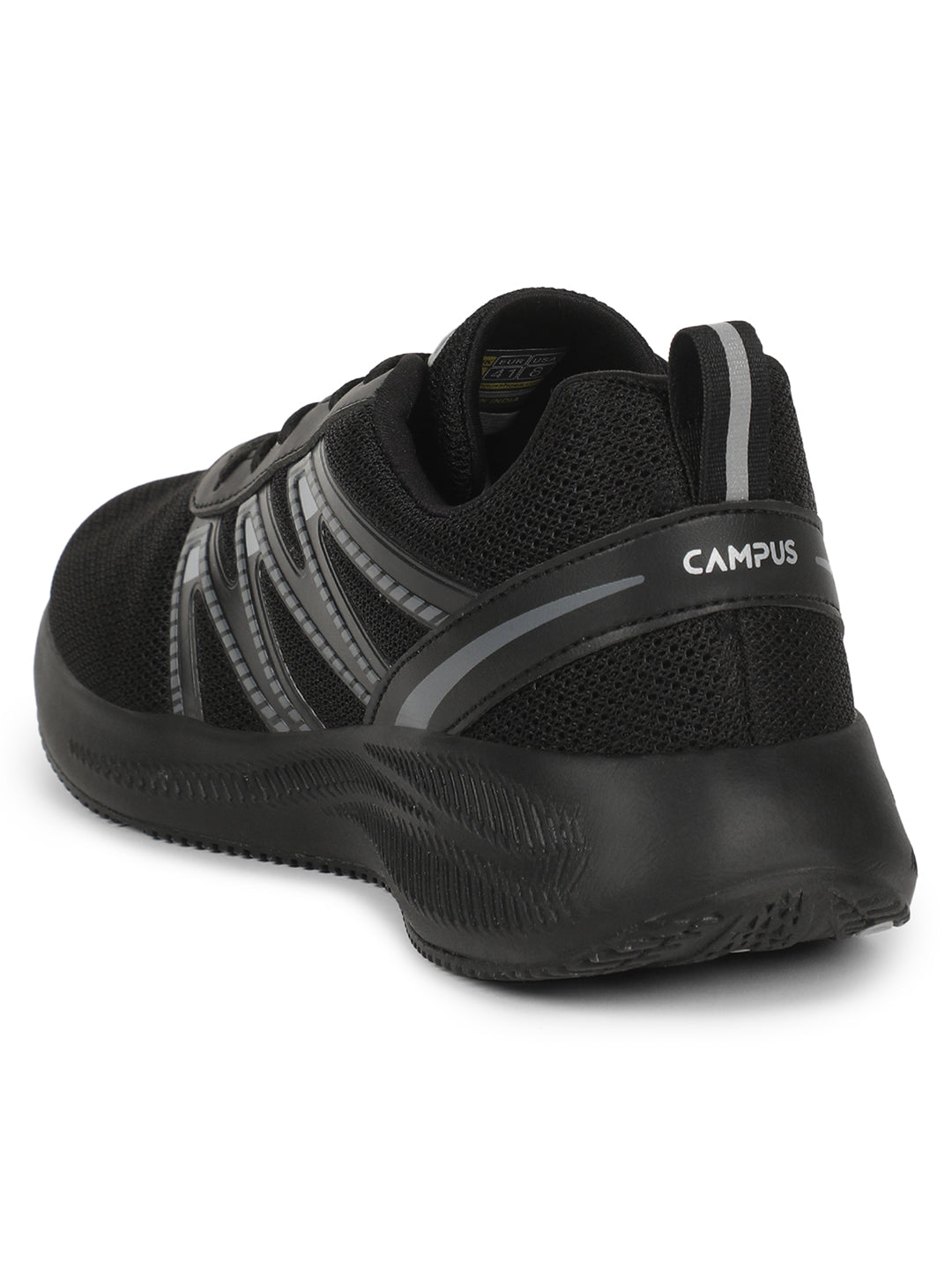 WENDIGO Black Men's Running Shoes – Campus Shoes