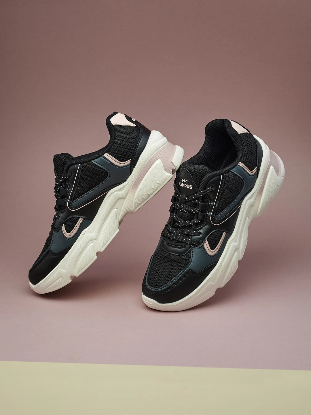 Buy Campus YASMIN Black Women's Sneakers Online Campus Shoes