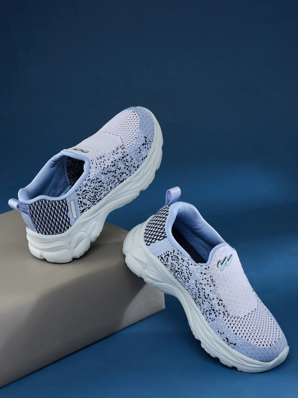 ZIP KIDS Blue Kids Walking Shoes