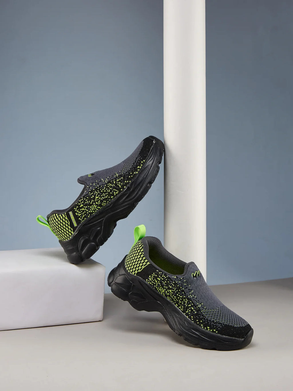 ZIP KIDS Green Kids Walking Shoes