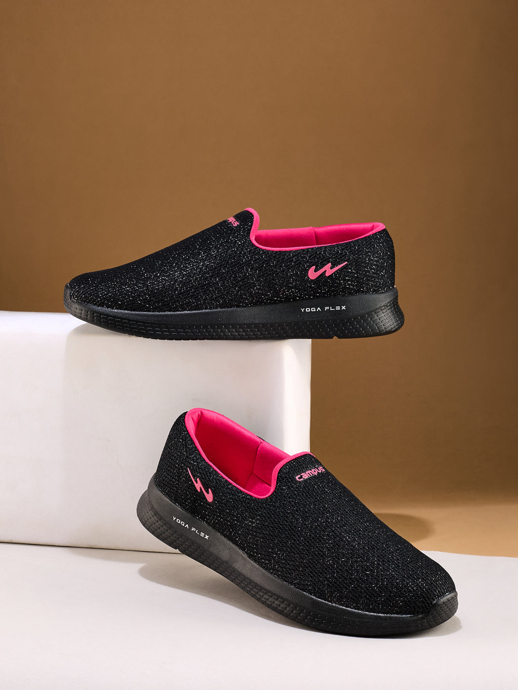 ZOE PLUS Black Women's Walking Shoes