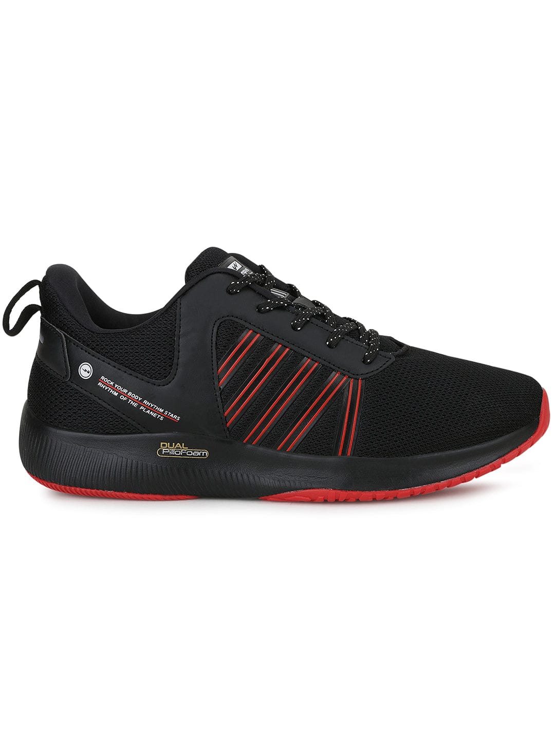 ROC PRO Black Men's Running Shoes - Main Image