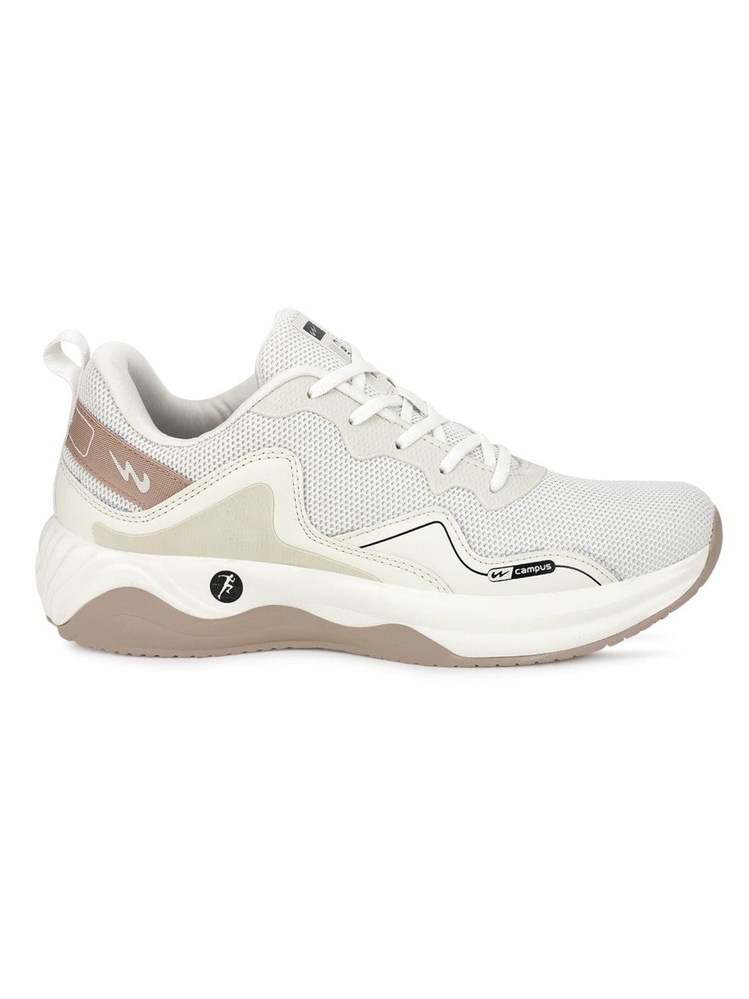 Buy HASHBRO Off White White Men's Running Shoes online | Campus Shoes