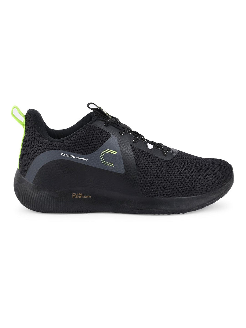 ALGERIA Black Men's Running Shoes
