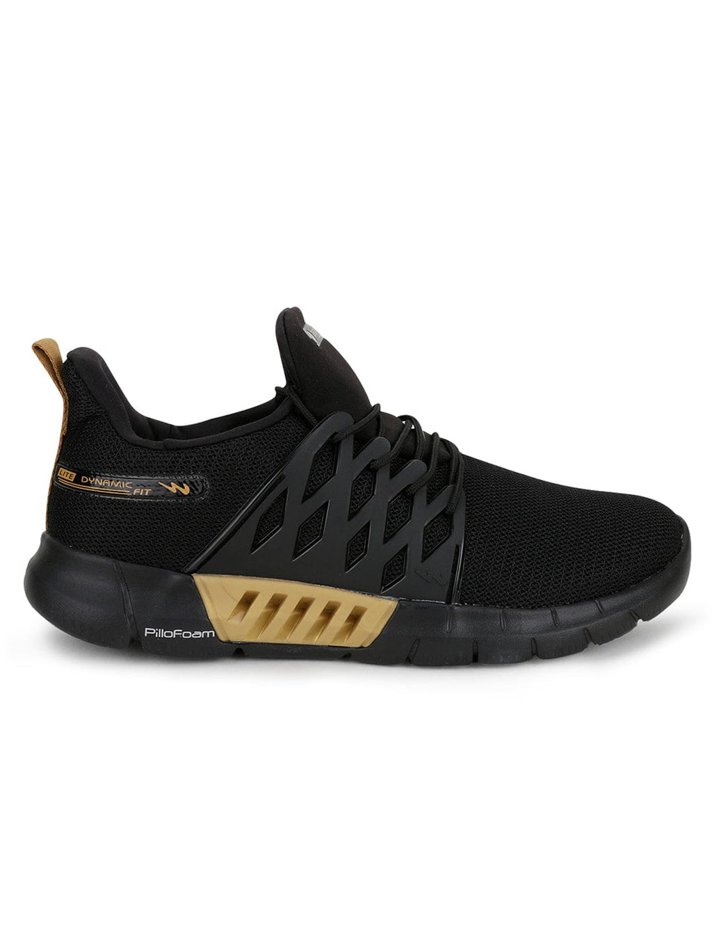 BELGIUM PLUS Black Men's Running Shoes