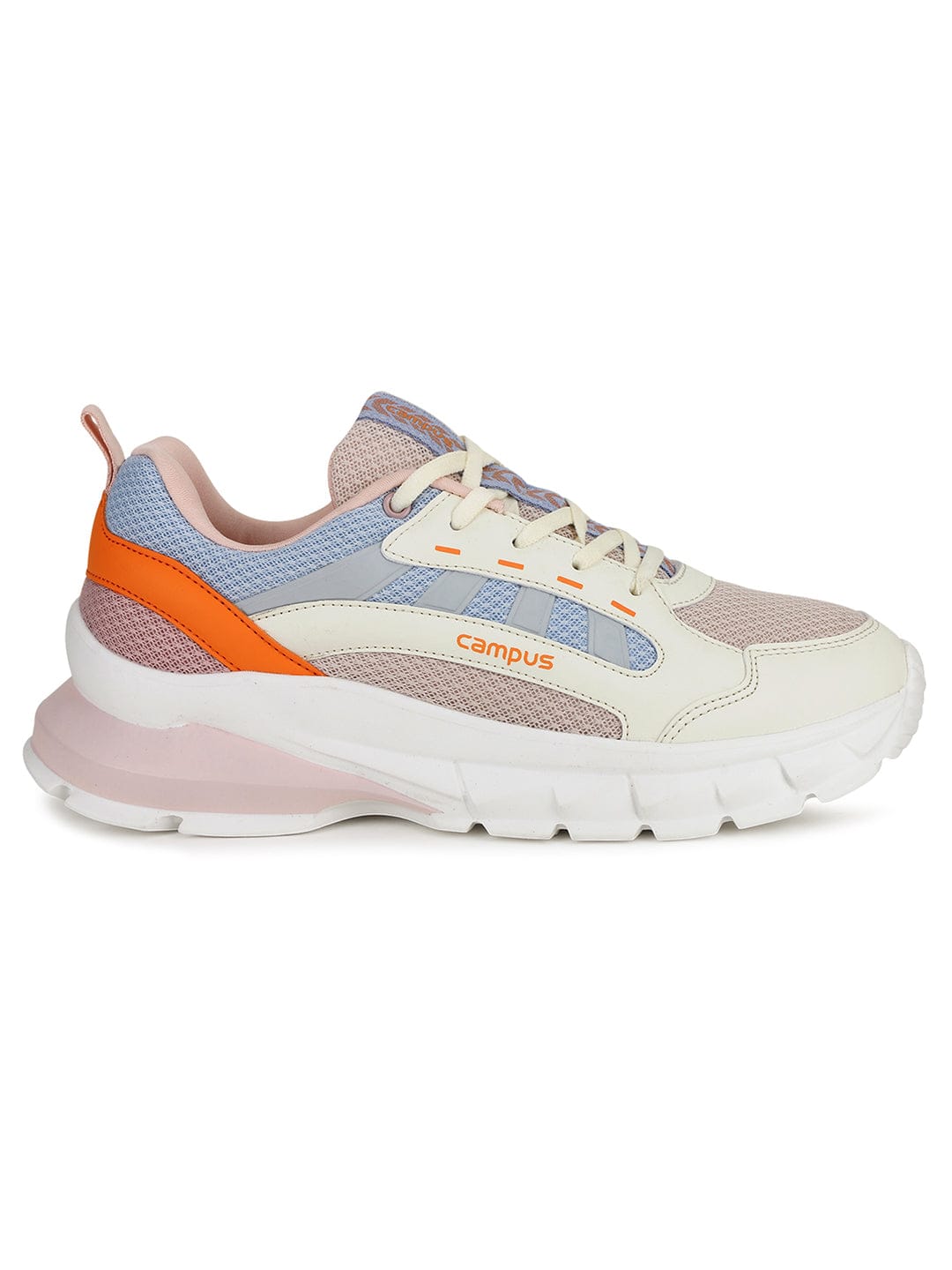 Buy Running Shoes For Women: Bliss-Off-Wht-Peach Campus Shoes