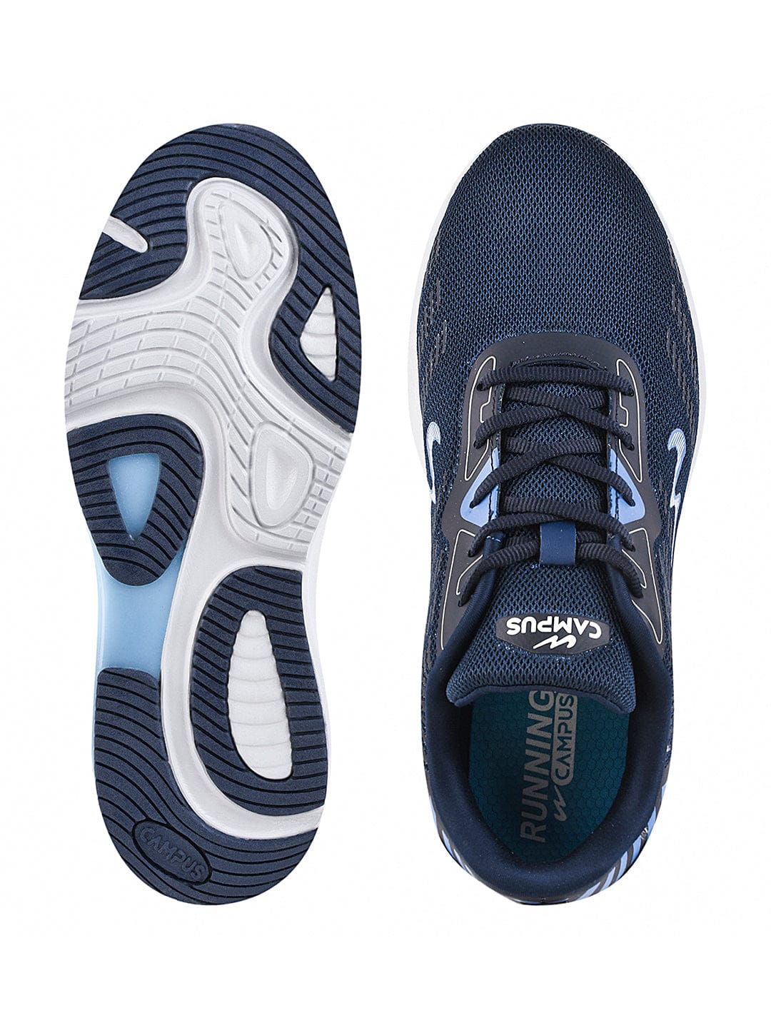 Buy Running Shoes For Men: Camp-Edge-Navy-Beige Campus Shoes