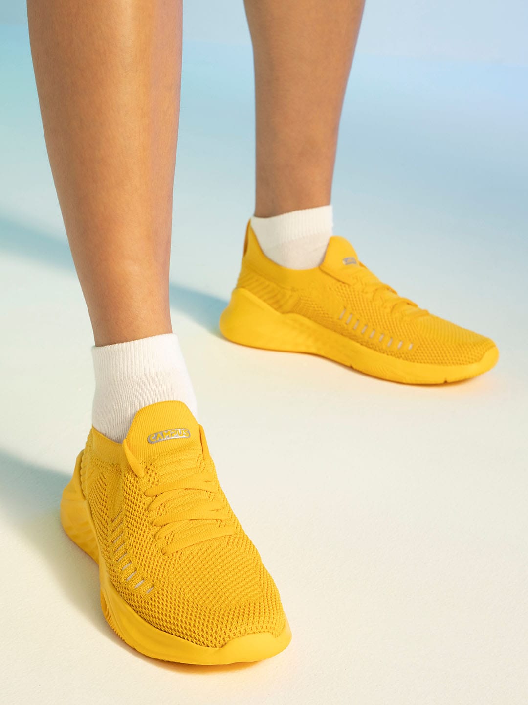 CAMP-FLEEK Yellow Women's Running Shoes - Main Image