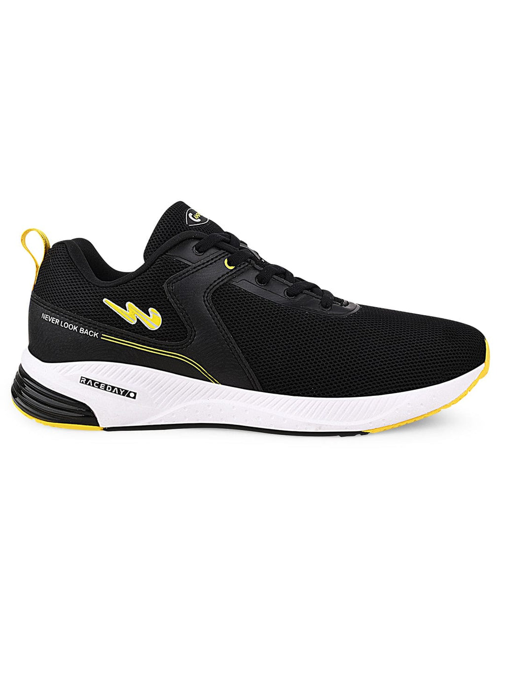 CAMP-SLASHER Black Men's Running Shoes